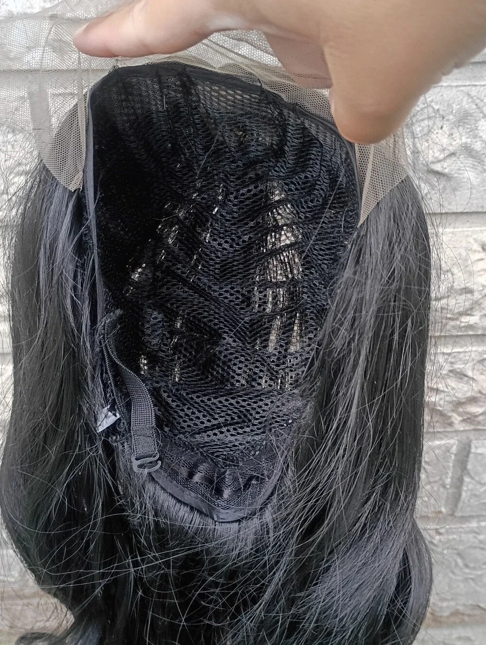 Black Lace Front Long Wavy Women's Wig